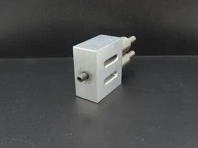 SH153B Ultrasonic Welding 3/8" Double Horn Slotted Aluminum Plate 2.5"x 2.28"