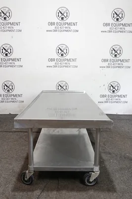 72 ½”x30” STAINLESS STEEL EQUIPMENT STAND WITH UNDERSHELF AND CASTERS