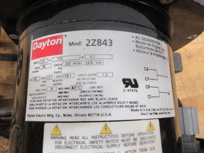 Used DAYTON 2Z843 / 4A447A Motors (misc) Minnesota US | Machinesused.com #1283621