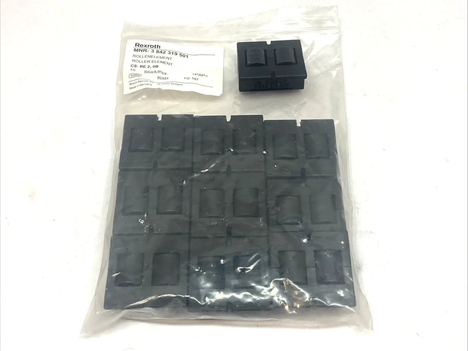 NEW BOSCH REXROTH ROLLER ELEMENT RE 45 FLAT BLACK