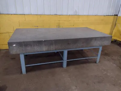 8' X 4' X 10" CHALLENGE PRECISION LAYOUT INSPECTION GRANITE TABLE: STOCK #23808