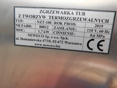 USED NEWECO TUBE SEALER TYPE NZT-100