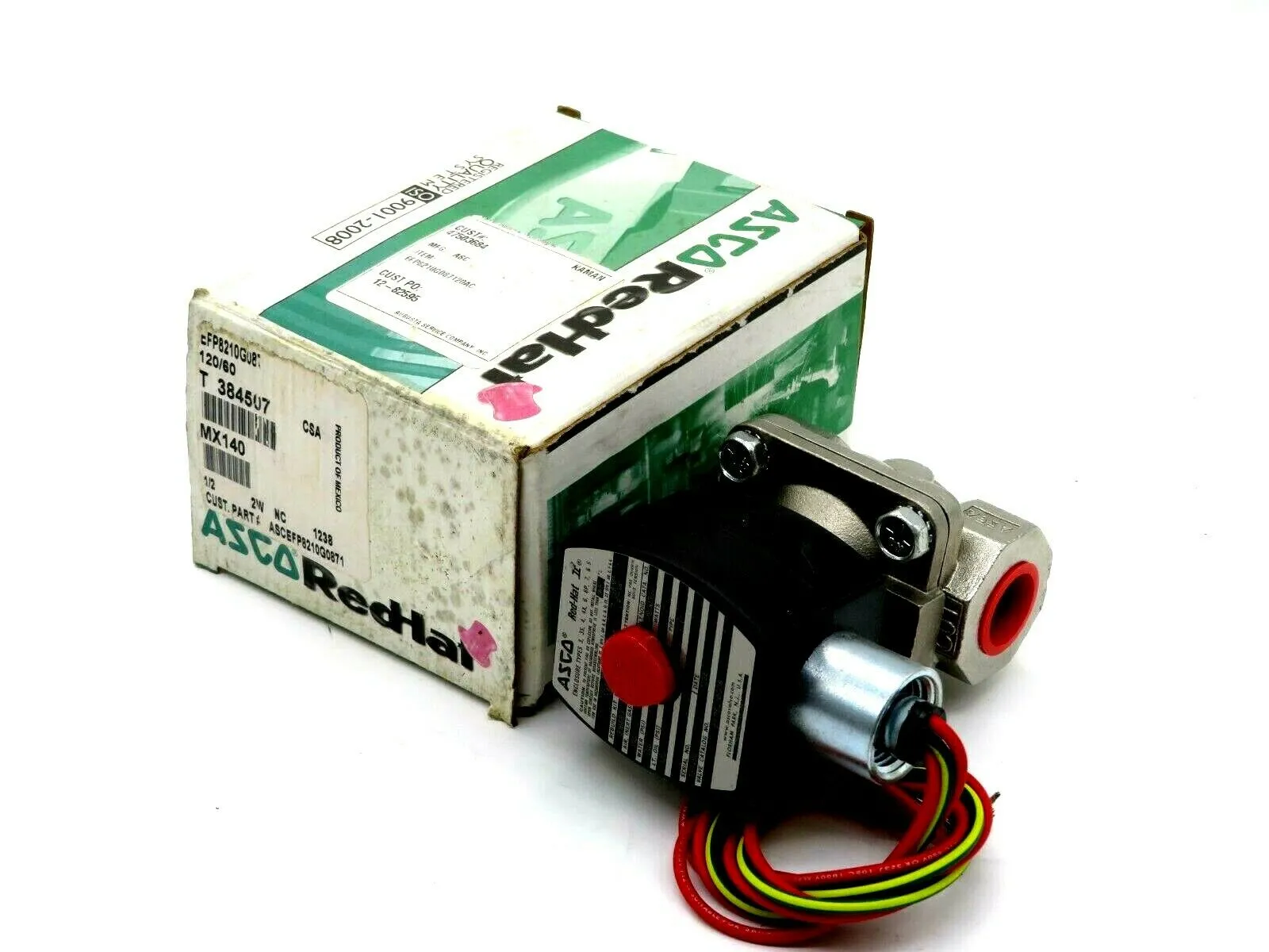 NEW ASCO EFP8210G087 2 WAY SOLENOID VALVE 1/2" 8210G087