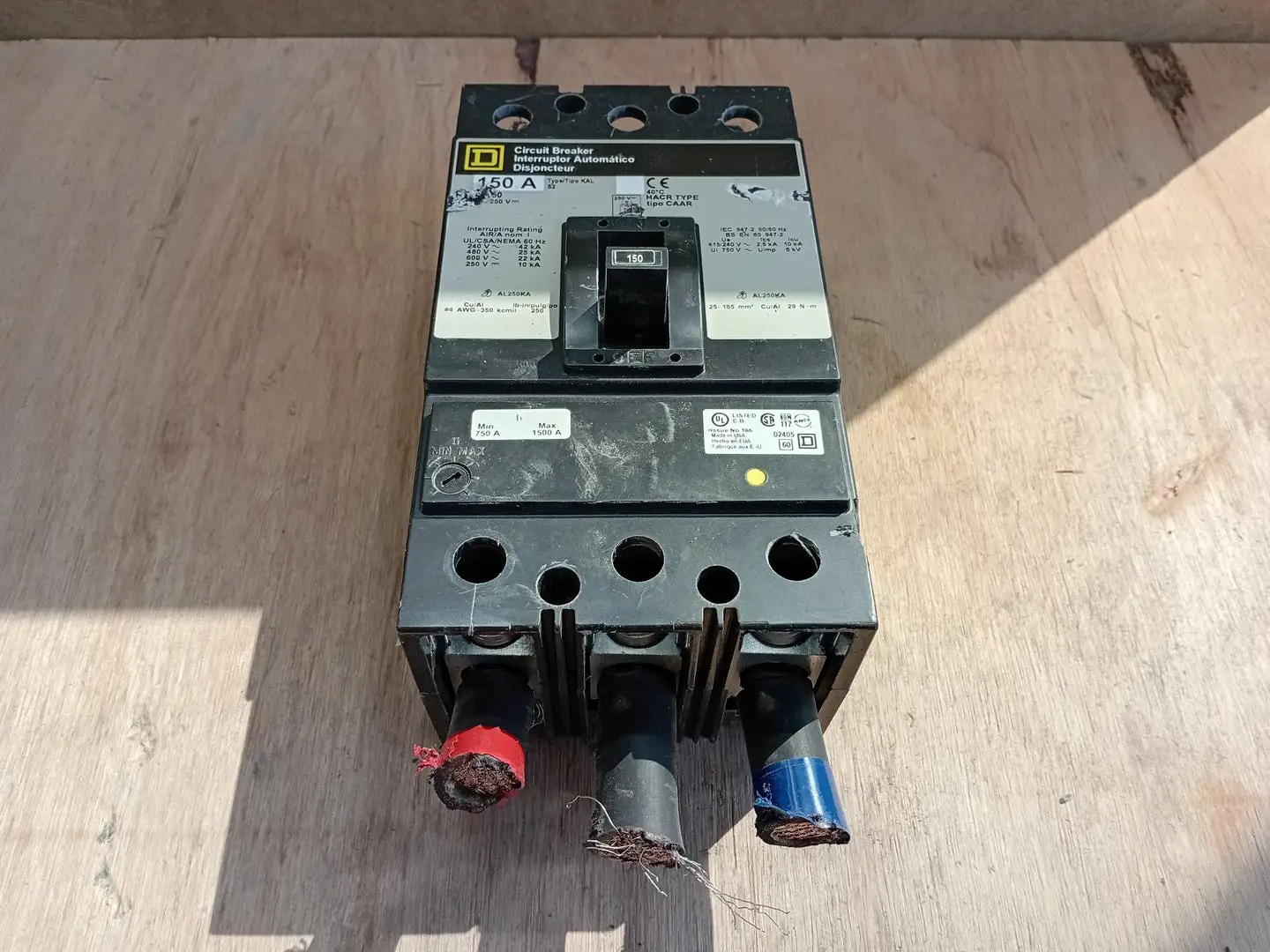 Used SQUARE D KAL36150 Switchgears British Columbia CA | Lenmark #1438214
