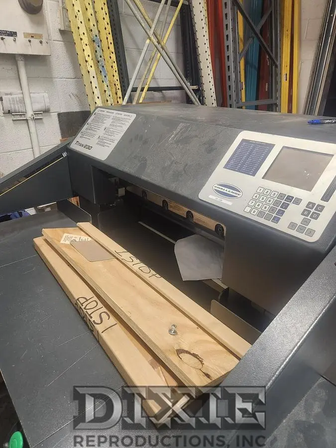 Used CHALLENGE TITAN 230 Paper Cutters Tennessee US | Dixie Reproductions, Inc. #1665684