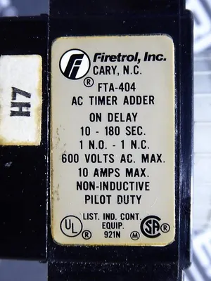 USED TELEMECANIQUE FTA-404