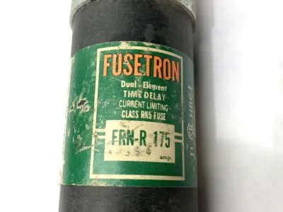 USED BUSSMANN DUAL ELEMENT TIME-DELAY FUSE CLASS RK5 250V 175A
