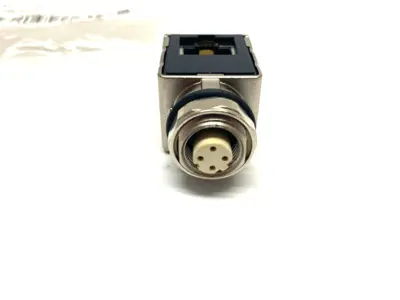 USED ALLEN-BRADLEY SER. B ETHERNET ADAPTER 4-PIN M12 D-CODE FEMALE
