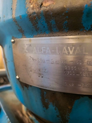 (2) Alfa-Laval MAB 206S-24 biodiesel purifiers, SS.