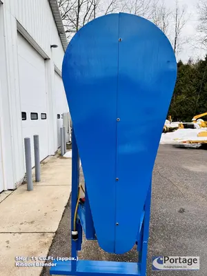 USED AARON PROCESS EQUIPMENT 11-CU.FT. JACKETED RIBBON BLENDER