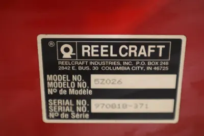 Reelcraft 9000 Reel w/ Hose Model 5Z026 STOCK HP167