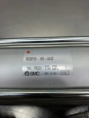 SMC MDBF50-160-A54Z Pneumatic Cylinder w/2-SMC D-A54 Reed Switches. 6B-13