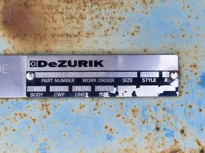 USED DEZURIK 9498347-001