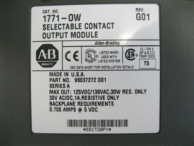 USED Allen-Bradley 1771-A2B