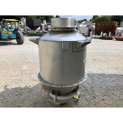 Used 13 Cu. Ft. MAC Brabender Stainless Cyclone Separator with 24" live bottom