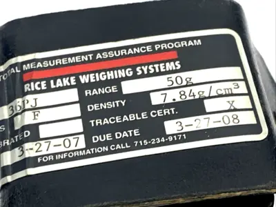 Used Rice Lake Weighing Systems 50g Calibration Equipment Michigan US | Maverick Industrial Sales #1401285