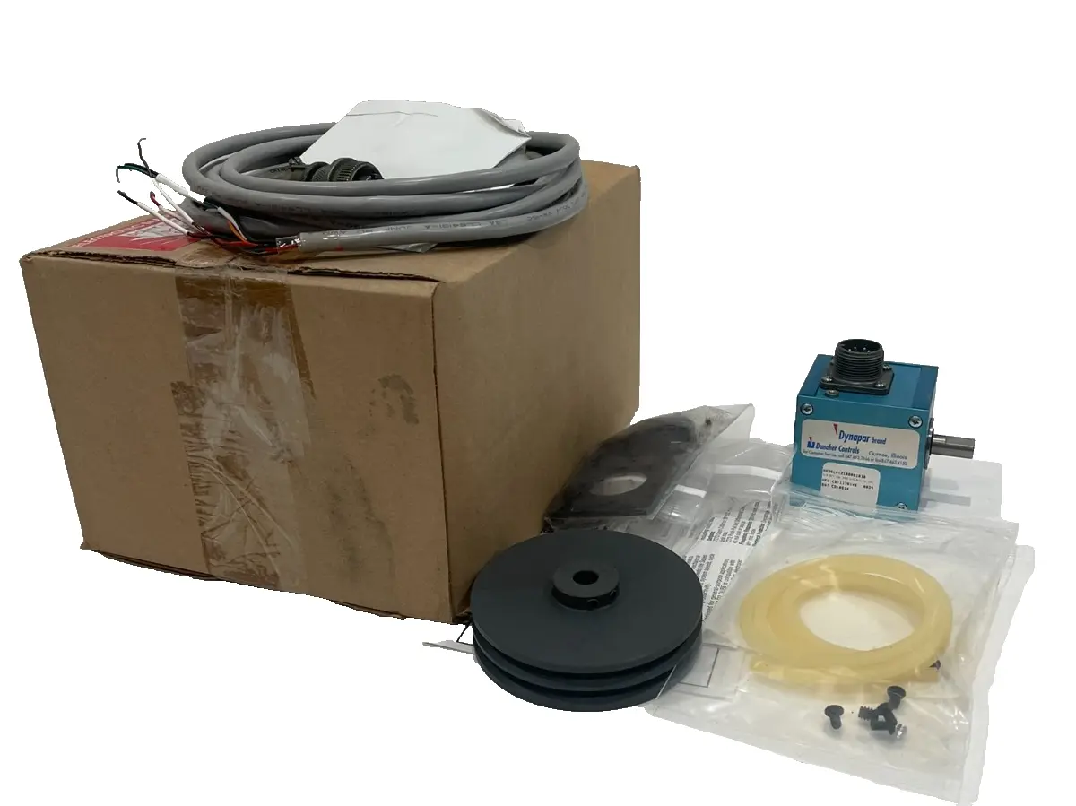 NEW DYNAPAR 2106001010 ENCODER WITH KIT 3/8 SFT, SIGAL END W/1211-15448