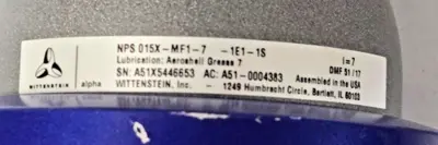 WITTENSTEIN NPS 015X-MF1-7 1E1-1S Gearbox Motor Servo Gear