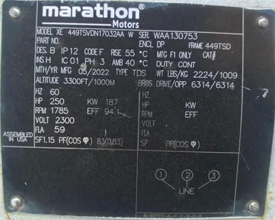Used 2022 GARDNER DENVER EAU99AA Air Compressors (Misc) Ohio US | C3 SURPLUS LLC #1389782