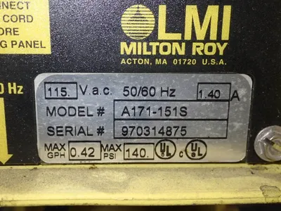 USED LMI MILTON ROY A771155S