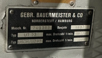 BAUERMEISTER UT-02 UNIVERSAL TURBO GRINDING M