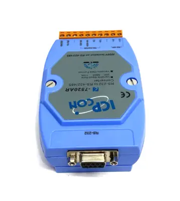 USED ICP DAS RS-232 TO RS-422/RS-485 CONVERTER, DIN MOUNT