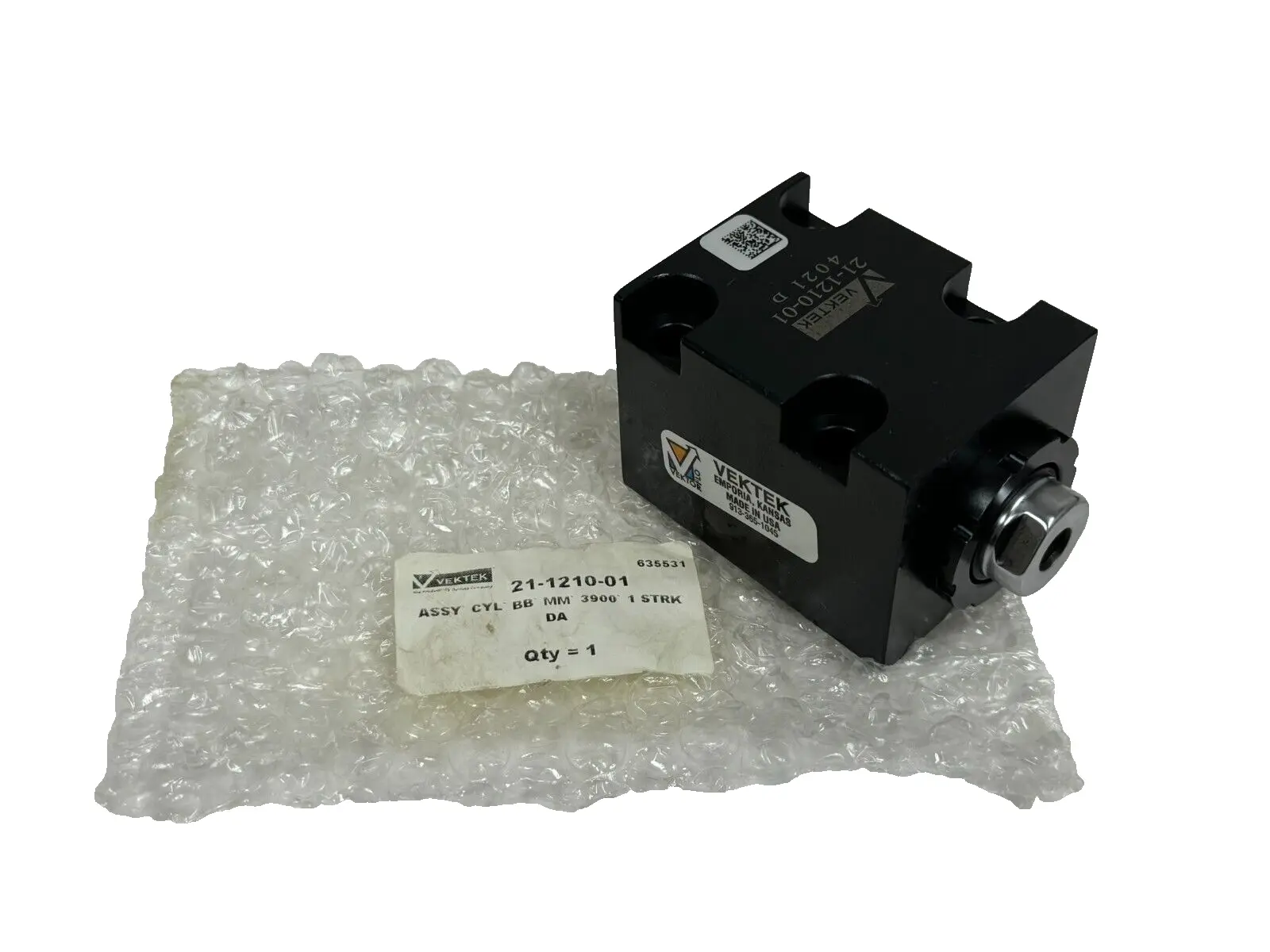 NEW VEKTEK 21-1210-01 MANIFOLD BLOCK CYL BB MM 3900 1 STRK DA 21121001
