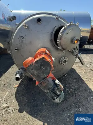 USED Precision 1,200 Gal Precision Stainless Reactor, 304 S/S, 50/150#