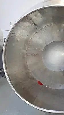 Coating Pan, 41" Diameter, Seasoning Drum, Stainless Steel #C745463