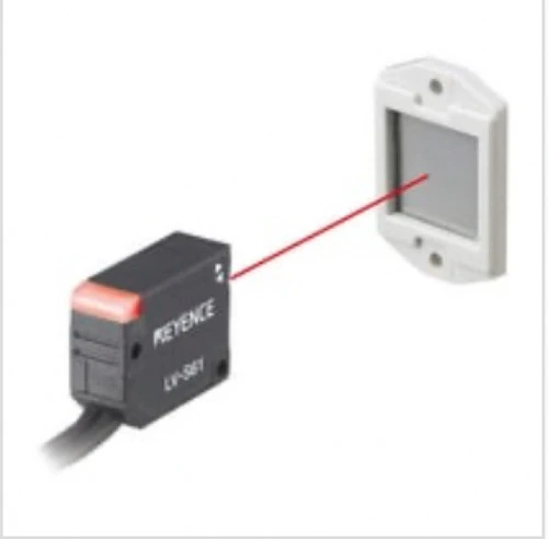 Keyence LV-S61 Multi-Purpose Digital Laser Sensor Head, Retro-Reflective, Small [New]