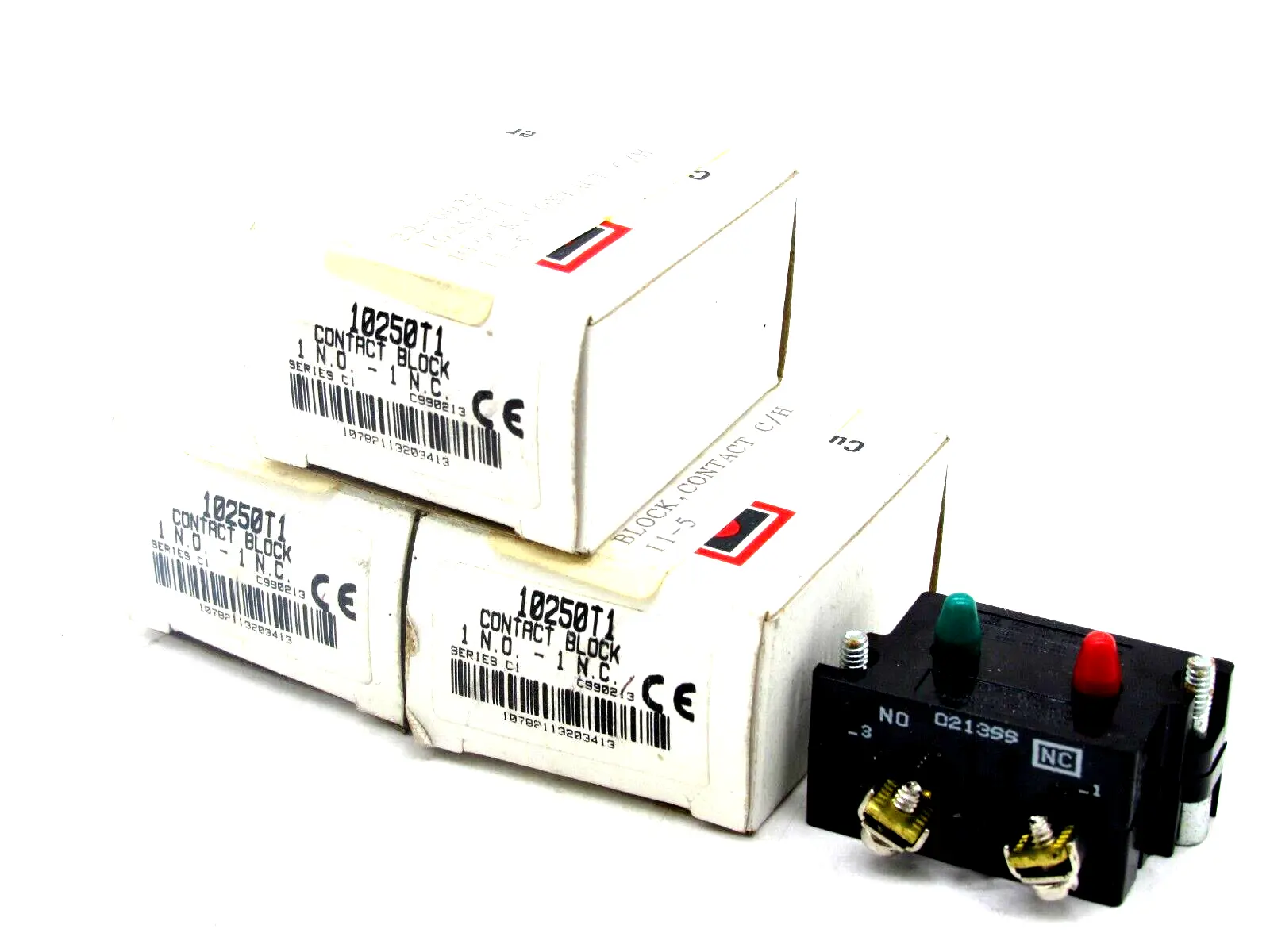 NEW LOT OF 3 CUTLER HAMMER 10250T1 CONTACT BLOCK