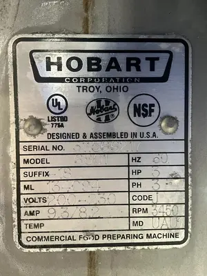 Hobart 6801 Vertical 142" Meat butcher Saw Band Saw Cutter
