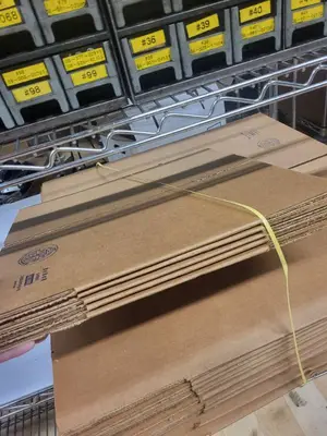 Collection of ULINE Corrugated Shipping Boxes 8x8x8 and 12x12x12