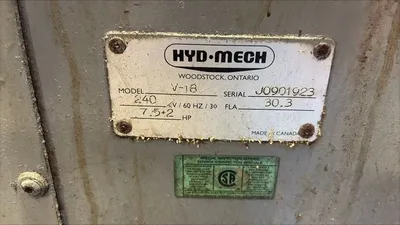 2001 HYD-MECH V-18 II vertical tilt frame saws | Myers Technology Co., LLC (5)