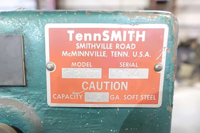 TENNSMITH SR48P Plate Bending Rolls including Pinch | Elevation Machine (3)