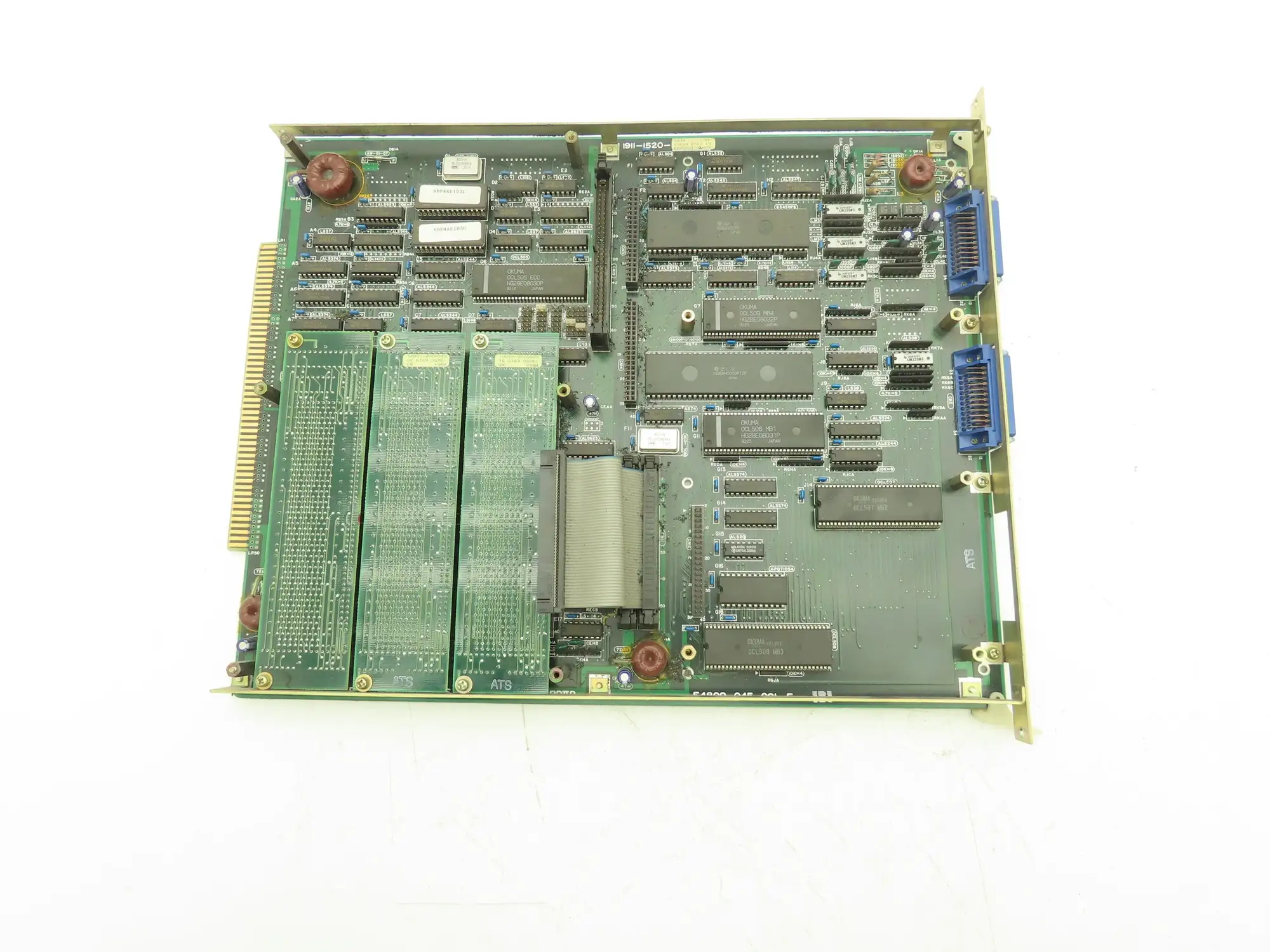 Okuma E4809-045-091-E Main Printed Circuit Board & 3 Memory Cards 1911-1522-E48