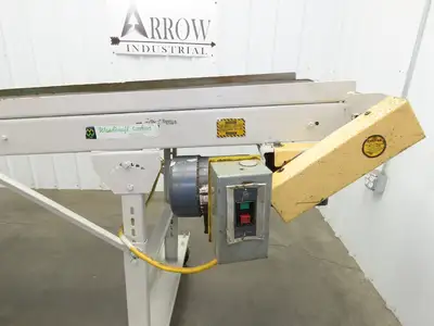 Wardcraft 24"x 10' Portable Incline Belt Conveyor .33Hp 3PH Chain Drive 36FPM