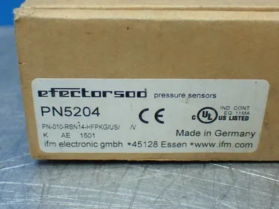 New | in-Stock IFM PN010RBN14HFPKG/UG/ Pressure Transmitters Ohio US | HGR 24 #1070376
