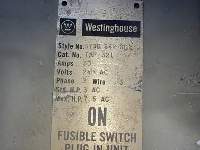 USED WESTINGHOUSE TAP321