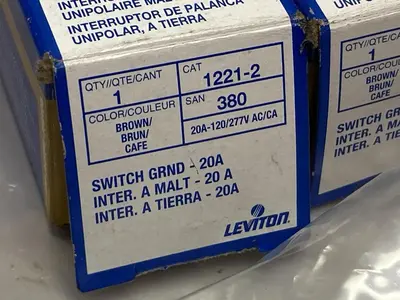 New | in-Stock LEVITON 1221-2 Miscellaneous Equipment (Electrical & Power) Ohio US | Surplus Asset Holdings #1425640