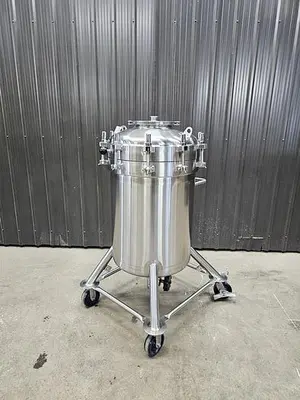 Used Feldmeier 60 Gallon Tank (Vessel), 316L Stainless Steel, Full Vacuum