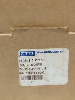 New | in-Stock WIKA 9767150-0002 Universal Pressure Meters Ohio US | Surplus Asset Holdings #1239577