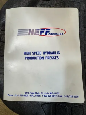 2006 NEFF DF-15-5HS C Frame and Gap Frame Press | Kempler Machinery (34)