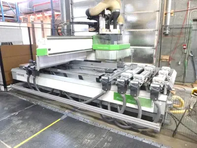 10' X 4' BIESSE ROVER GOLD 1232 POD AND RAIL CNC ROUTER