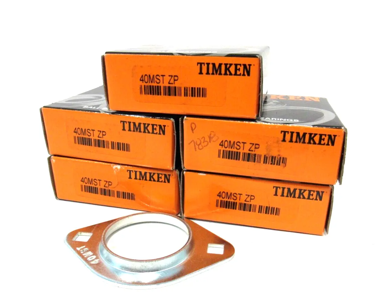 LOT OF 5 NEW TIMKEN 40MST ZP 2 BOLT FLANGE 40MSTZP