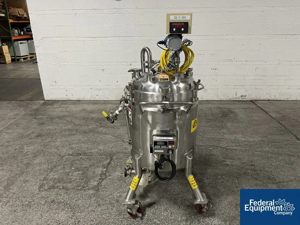 USED Precision 100 Liter Walker Reactor, 316L S/S, 45/90#
