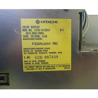 USED HITACHI C14C-1472D1F 511