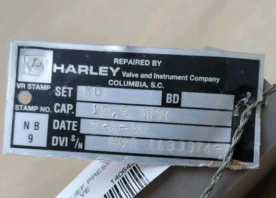 USED Crosby Valve & Gage Co. 951111MA