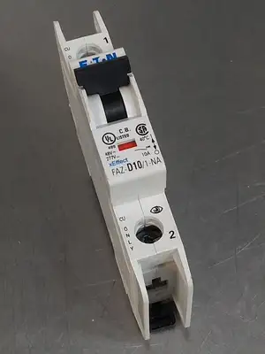 Eaton FAZ-D10/1-NA-SP 1 Pole 10A Circuit Breaker Loc4E33