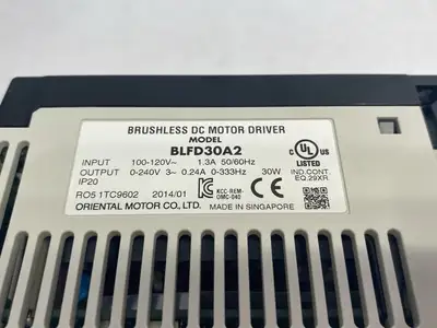 Used Oriental Motor VEXTA Brushless DC Motor Speed Control Driver Speed Drives Michigan US | Maverick Industrial Sales #1395328
